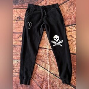 Cloak Black Skull Joggers for Men